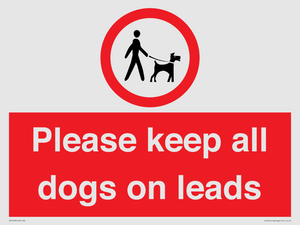 Please keep all dogs on leads